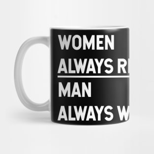 WOMEN ALWAYS RIGHT, MAN ALWAYS WRONG Mug